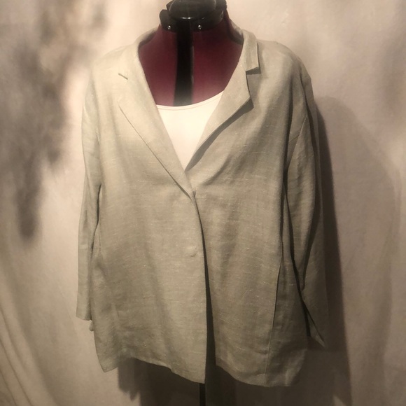 Eileen Fisher Jackets & Blazers - Eileen Fisher Linen/Silk Jacket (item#18)